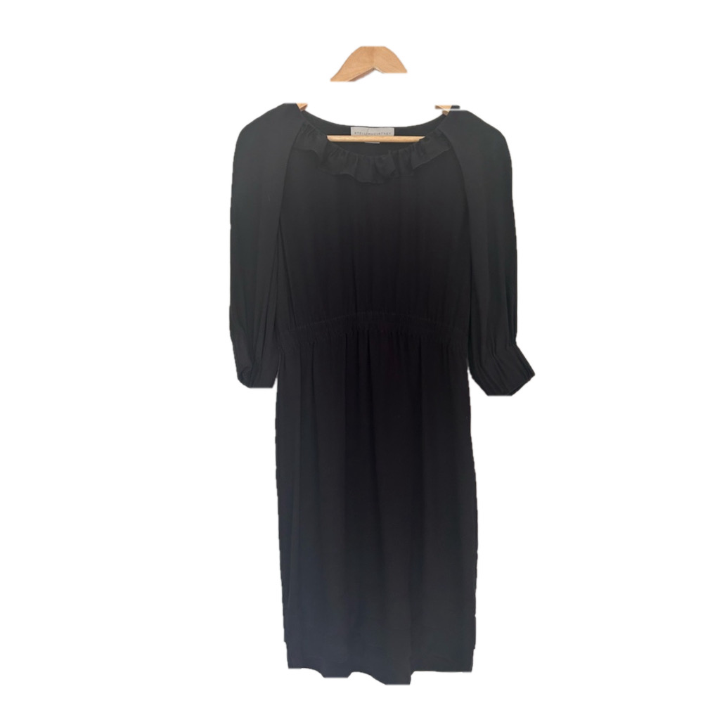 Stella McCartney 100% silk Black Dress Size M 38
